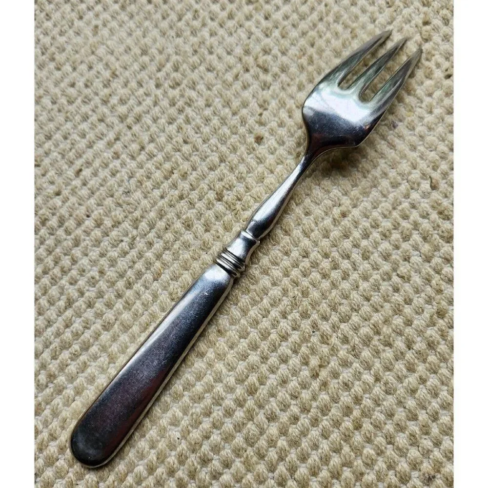 Yamazaki OLD DENMARK Steenberg Salad Fork Glossy Stainless Flatware Japan 6 3/4” - Picture 3 of 4